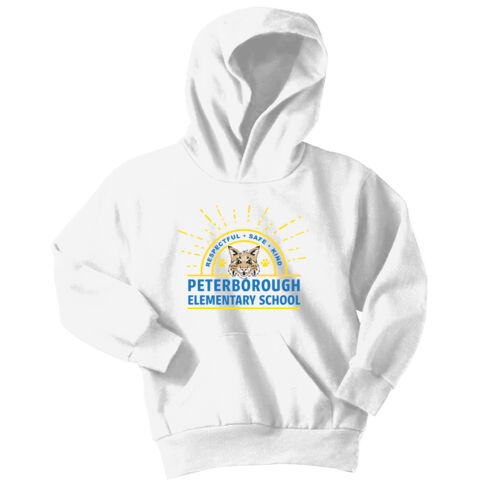Youth Pullover Hoodie (White) Thumbnail